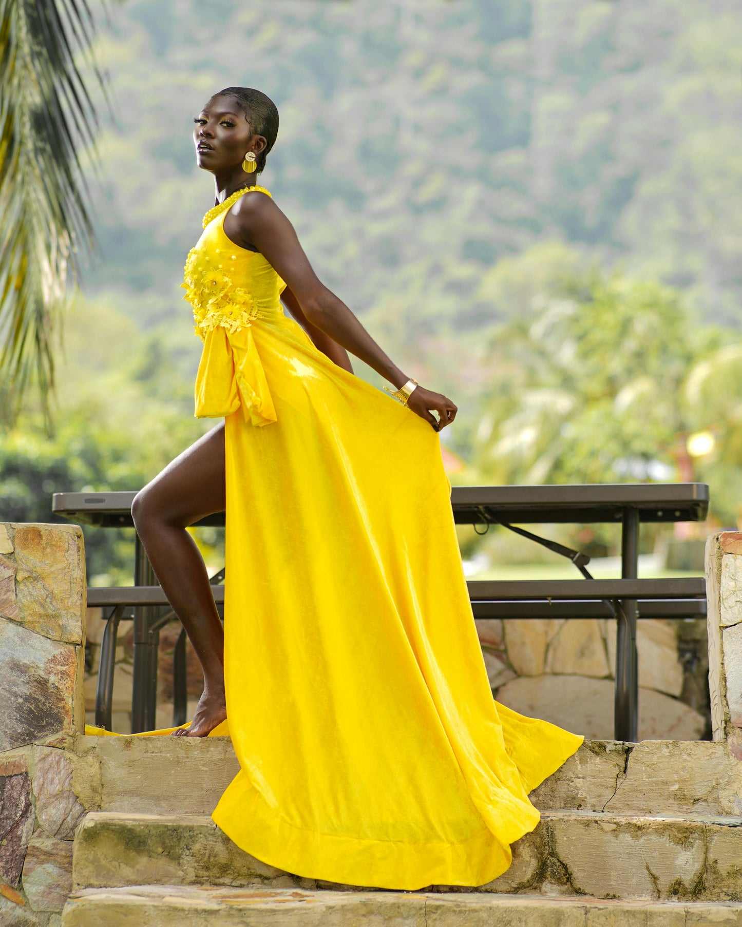 Robe de Soirée Chic Jaune